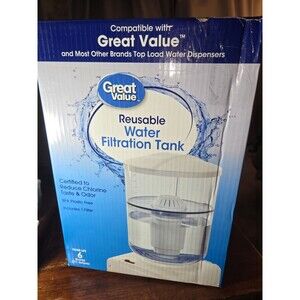 Reusable 2 Gal Water Filtration Tank for Top Loading Water Dispenser.